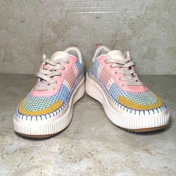 Nicole Miller Shoes - Nicole Miller Brita Platform Sneakers Mesh Suede Accents  Multicolor Design READ